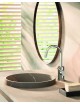 Mix lavabo girevole ellittico senza scarico  con tonda  BERRY