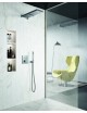 Set esterno termostatico incasso doccia (3 Funzioni) con piastra Quadra COMPACT