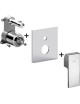 Mix incasso con deviatore PBOX 015 piastra ABS leva Standard LEVEL