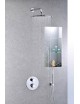 Mix termostatico incasso piastra D200 metallo con2 Uscite LIGHT TERMOSTATICO