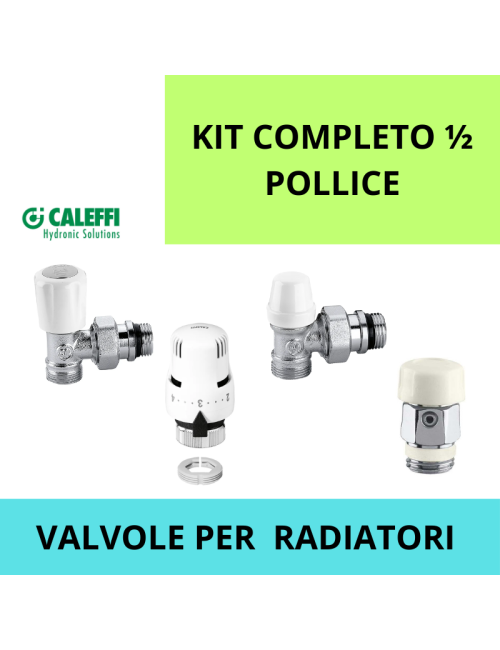 KIT COMPLETO VALVOLE PER RADIATORE